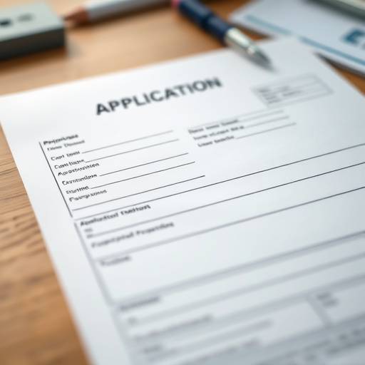 Formulaire de demande d'admission